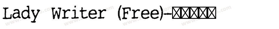 Lady Writer (Free)字体转换